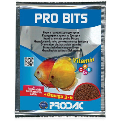 PRODAC Pro Bits, hrana za ribice za izrazeniju boju u granulama, 12g