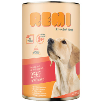 REMI Govedina i curetina, komadici u sosu, potpuna hrana za pse