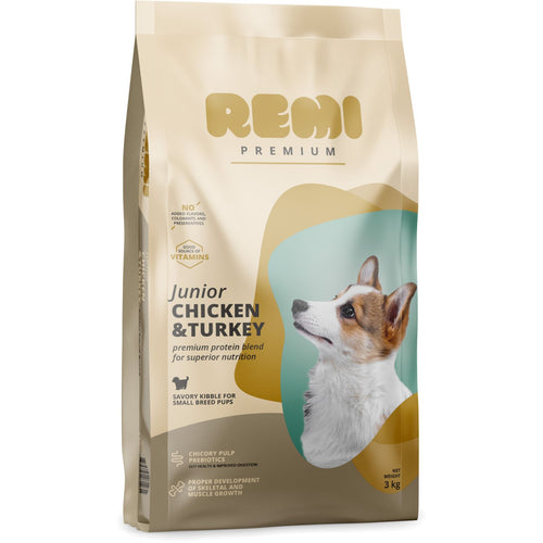 REMI Premium JUNIOR Small breed, s piletinom i curetinom, 3kg