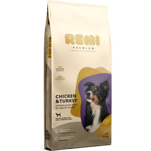 REMI Premium Medium breed, s piletinom i curetinom, 12,5kg