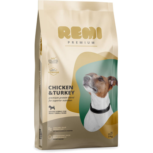 REMI Premium Small breed, s piletinom i curetinom, 3kg