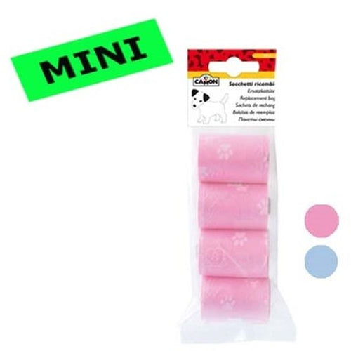 CAMON Higijenske kesice za izmet Mini 4 rolne x 12 kesice, Plava/Roze