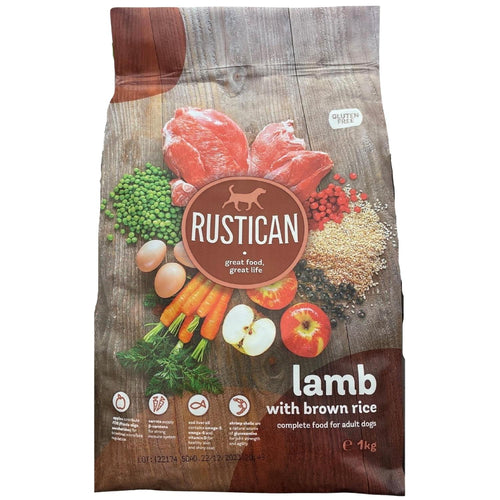 RUSTICAN Jagnjetina s integralnim pirincem, bez glutena, 1kg