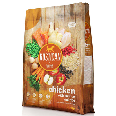 RUSTICAN Piletina s lososom i pirincem, bez glutena