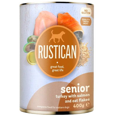 RUSTICAN Senior Govedina s curetinom, bakalarom i batatom, bez glutena
