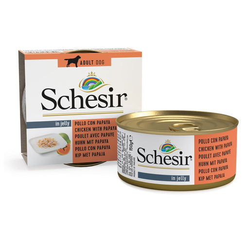 SCHESIR Konzerva za pse s piletinom i papajom 150g