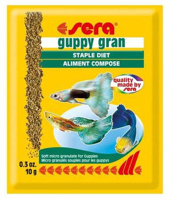 SERA Guppy Gran hrana za gupike i zivorotke u granulama, kesica 10g