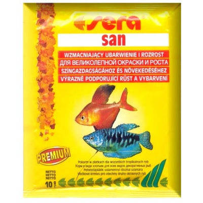SERA San Nature hrana za ukrasne ribice za boju i rast u listicima, 10g