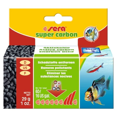 SERA Super Carbon aktivni ugalj za uklanjanje stetnog otpada iz vode 29g