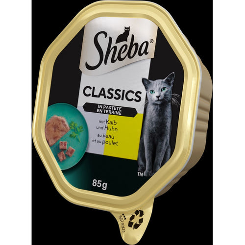 SHEBA Classics Pasteta za macke s lososom, 85g