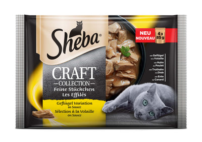 SHEBA Craft Multipack za macke Izbor zivine u sosu 4x85g