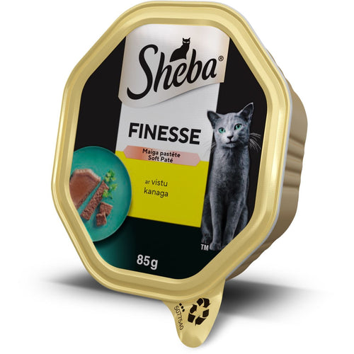 SHEBA Finesse Pasteta za macke s piletinom, 85g