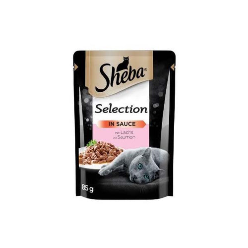 SHEBA Selection Kesica za macke Losos, komadici u sosu, 85g