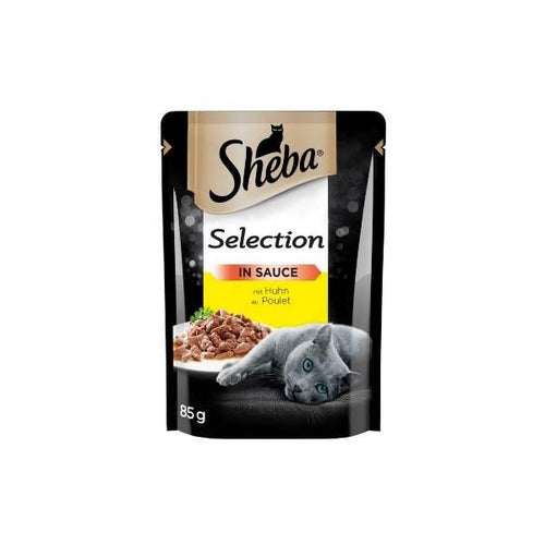 SHEBA Selection Kesica za macke Piletina, komadici u sosu, 85g