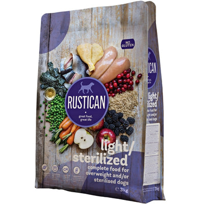 RUSTICAN Light/Sterilized, Piletina s ribom i int. pirincem, bez glutena