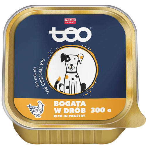 TEO Pasteta za pse s piletinom, 300g