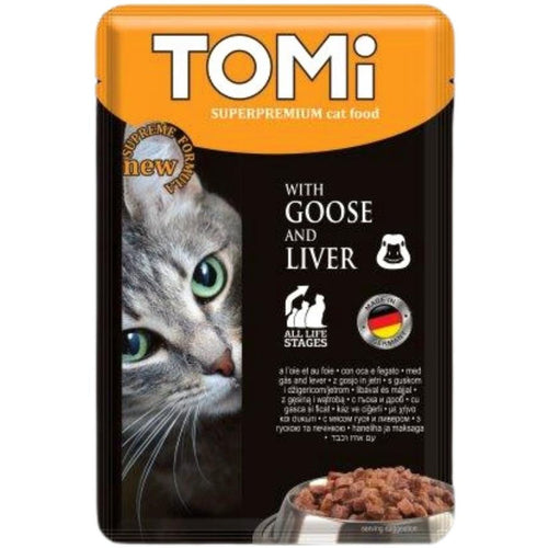 TOMI Kesica za macke Adult Guska i Dzigerica u sosu 100g