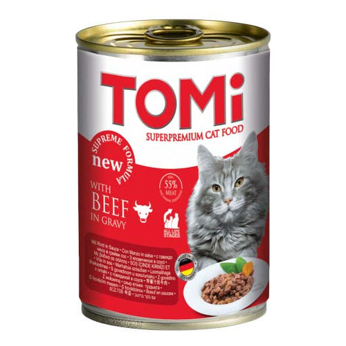 TOMI Konzerva za macke Adult Govedina u sosu 400g