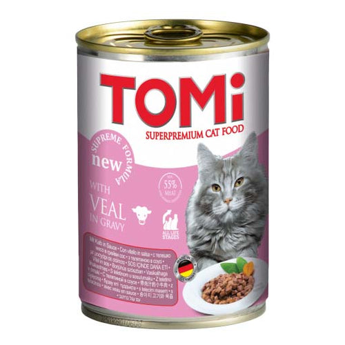 TOMI Konzerva za macke Adult Teletina u sosu 400g