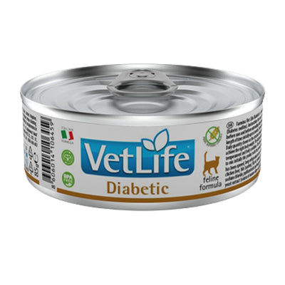 VET LIFE Feline Diabetic, za regulaciju snabdevanja glukozom, 85g