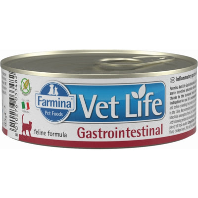 VET LIFE Feline Gastrointestinal, kod crevne insuficijencije, 85g