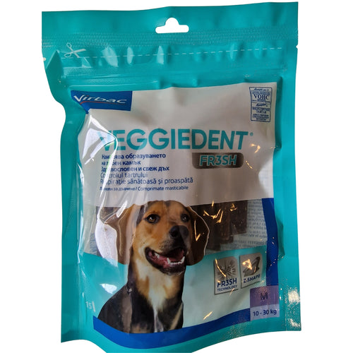 VIRBAC Veggiedent FR3SH dentalni stapici za pse, M (10-30kg), 15kom, 352,5g