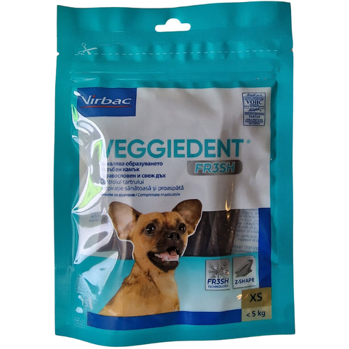 VIRBAC Veggiedent FR3SH dentalni stapici za pse, XS ( 5kg), 15kom, 114g
