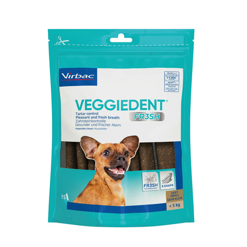 VIRBAC Veggiedent FR3SH dentalni stapici za pse, XS ( 5kg), 15kom, 114g