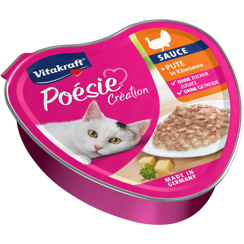 VITAKRAFT Poesie Creation, curetina i sir u socnom sosu, za macke, 85g