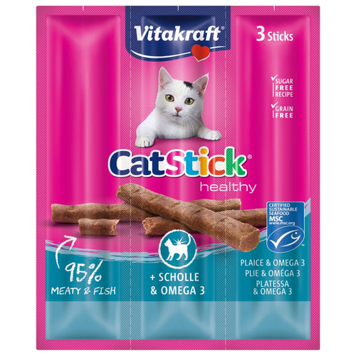 VITAKRAFT Poslastica za macke StickMini s ribom list i omega 3, 3kom, 18g