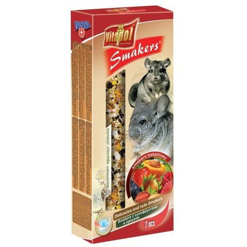 VITAPOL Smakers Stapici za cincile Jezgrasto voce 2kom, 90g