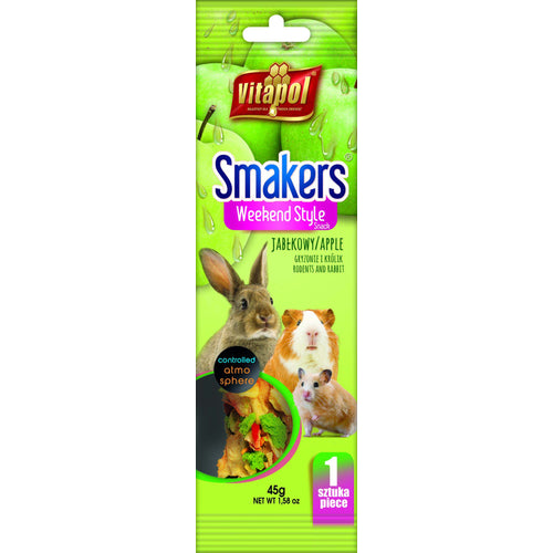 VITAPOL Smakers Weekend Stapici za glodare Jabuka 1kom, 45g