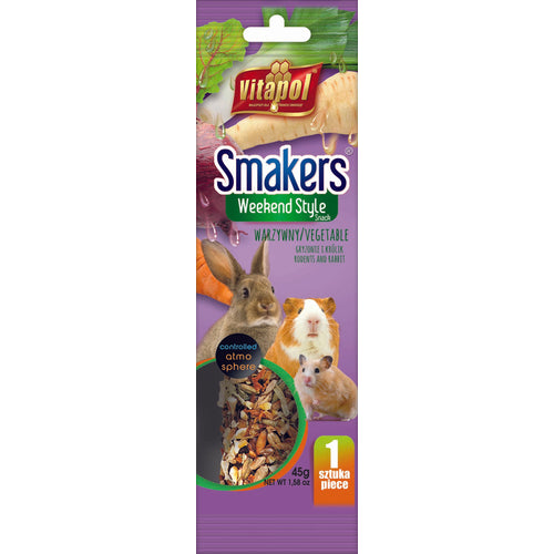 VITAPOL Smakers Weekend Stapici za glodare Povrce 1kom, 45g