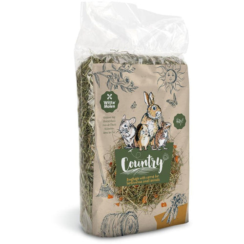 WITTE MOLEN Country Seno za glodare, s sargarepom, 500g
