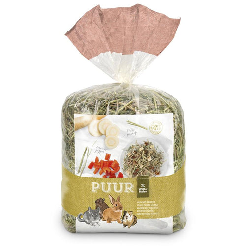 WITTE MOLEN Puur livadsko Seno za glodare, s povrcem, 500g