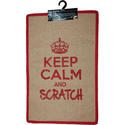 WOUAPY Keep Calm Grebalica za macke, prostirka, pravougaona, Crvena, 60x38cm