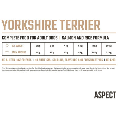 ASPECT Yorkshire Terrier, s lososom i pirinčem, 1kg