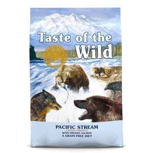 TASTE OF WILD Dog Pacific Stream Adult, s dimljenim losososom i ribom, 12,2kg