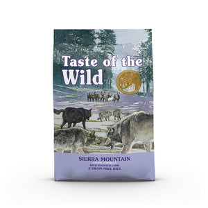 TASTE OF WILD Dog Sierra Mountain, s pečenim mesom divljeg jagnjeta, 12,2kg