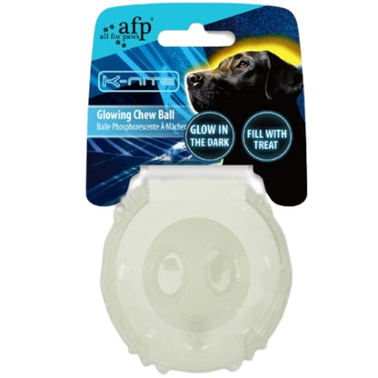 OUTLET ALL4PAWS K-Nite Glow Igračka za pse Lopta Chew, sija u mraku 6,5cm