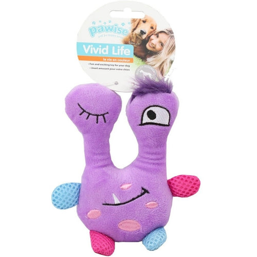 PAWISE Igračka za štenad Vivid Life PUPPY Čudovište Ljubičasto 19cm