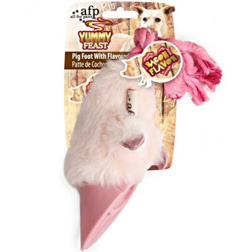OUTLET ALL4PAWS Yummy Feast Prase Igračka za pse, s kanapom, aroma slanine, 24cm