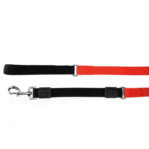 OUTLET CAMON Povodac za pse od najlona i neoprena sa elastinom Crni 25mm/100cm