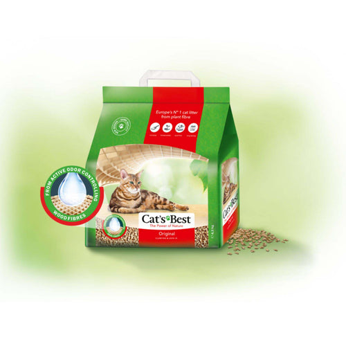 CATS BEST Original grudvajuci biljni posip za macke, bez mirisa, 4,3kg/10L