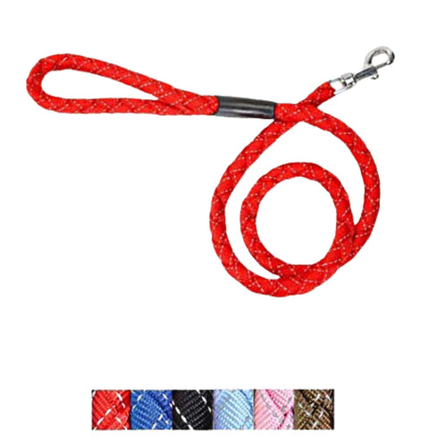 OUTLET CAMON Povodac za pse od najlona, Reflex pleteni Roze 15mm/110cm