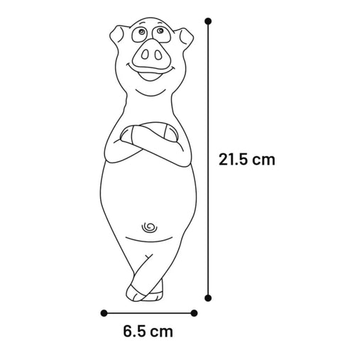 OUTLET FLAMINGO Igračka za pse Svinja guma, zvučna 31cm