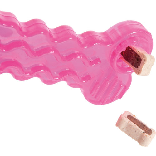 FLAMINGO Igračka za pse Kost Good4Fun s dozerom plutajuća, TPR 10cm, raznih boja