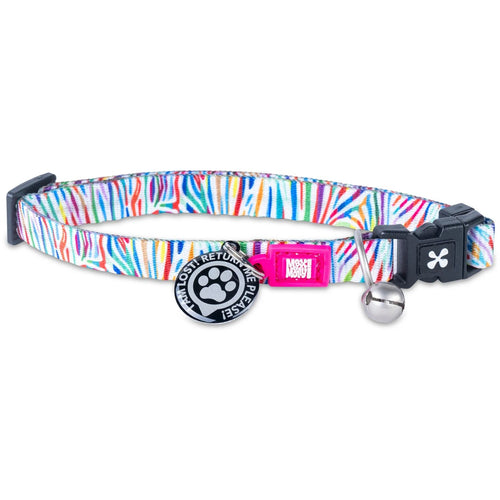 OUTLET MAX & MOLLY Ogrlica za mace Smart ID, Magic Zebra, 22-35/1cm