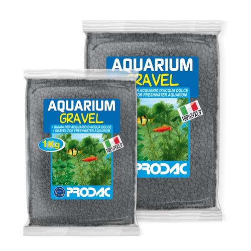 PRODAC Sljunak za akvarijume kvarcni, crni 2-3mm/1kg