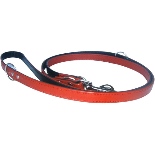 OUTLET TRUSINA Povodac za pse radni kozni/dupli Lux Braon 20mm/200cm